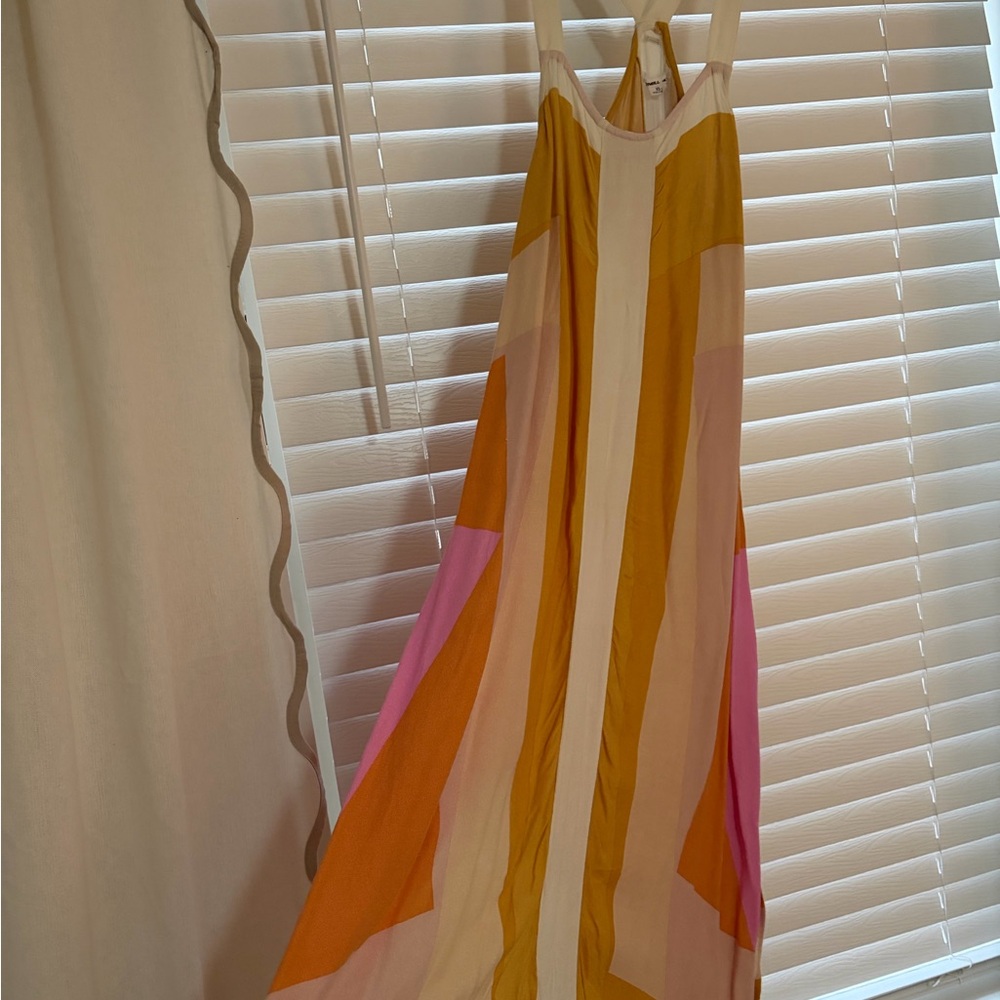 O'Neill Yellow and Cream Dress
